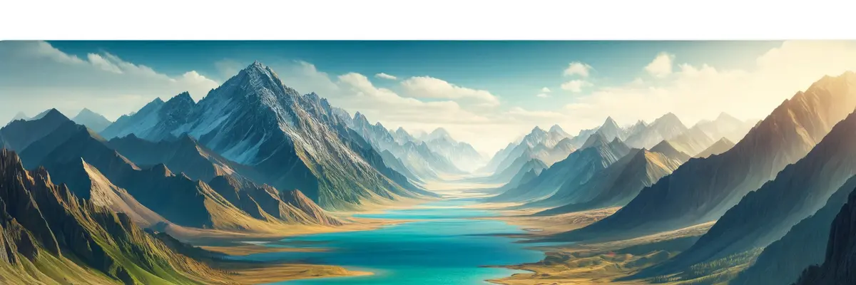 Here is another wide rectangular image for the homepage, featuring a captivating sunset over a Kazakh landscape. The scene includes a serene steppe under golden sunset hues, with distant mountains and a tranquil lake. The colors blend warm sunset tones with the cool blues of the lake and the earthy tones of the steppe. You can view and download the image above.